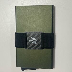 Code 118 Military Green Slim Wallet With Strap